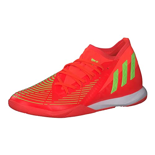 adidas Herren Predator Edge.3 IN Sneaker, solar red/solar Green/core Black, 46 EU Schmal von adidas