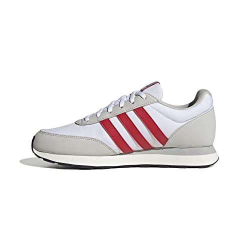 adidas Herren Run 60s 3.0 Shoes-Low (Non Football), FTWR White/Better Scarlet/Grey one, 44 2/3 EU von adidas