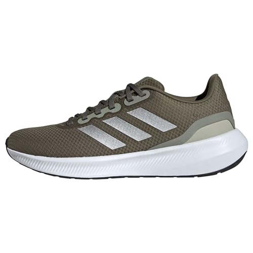 adidas Herren Runfalcon 3.0 Shoes Sneaker, Olive/Silver Metallic/Putty Grey, 45 1/3 EU von adidas