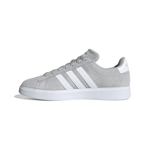 adidas Grand Court 2.0 Schuh, Obermaterial aus Leder, Grau von adidas