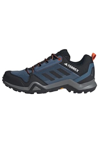 adidas Herren Terrex AX3 Gore-TEX Hiking Shoes Sneaker, Wonder Steel/core Black/semi Impact orange, 40 2/3 EU von adidas