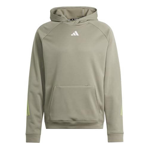 adidas Herren Ti 3s Hoodie Sweatshirt, Guipla/Limpul/Weiß, L von adidas