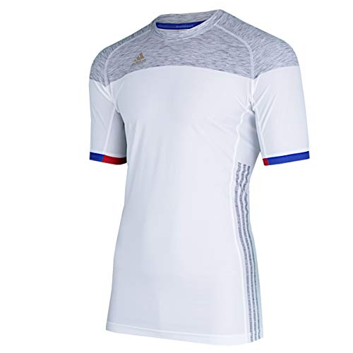 adidas Herren Training Trikot FFHB Shirt Sportshirt (weiß-grau, S) von adidas