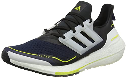 adidas Herren Ultraboost 21 C.Rdy Running Shoe, Legend Ink/Crystal White/Acid Yellow, 36 2/3 EU von adidas