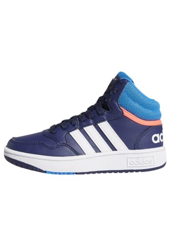 adidas Hoops Mid Shoes Basketball Shoe, Dark Blue/Blue Rush/Turbo, 36 2/3 EU von adidas