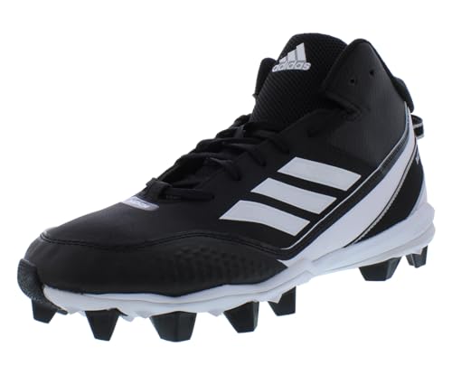 adidas Icon 7 Mid Cleats – Herren-Baseballschuhe, Core Black/Cloud White/Cloud White, 15 US von adidas