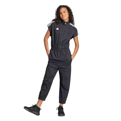 adidas Jumpsuit 3-Streifen - Schwarz/Weiß, M, Schwarz , M von adidas