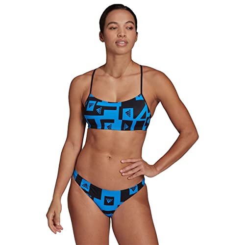 adidas Logo Graphic Bikini Women's, Blue, Size M von adidas