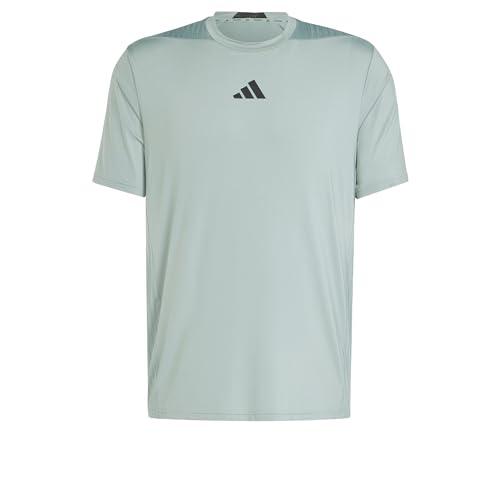 adidas Men's Designed-for-Training Intensity T-Shirt Silver Green XL adidas Men's Designed-for-Training Intensity T-Shirt Silver Green XL von adidas