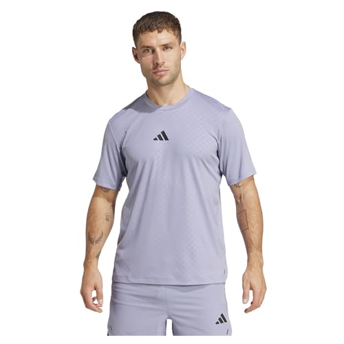 adidas Men's Power 3-Streifen T-Shirt Silver Violet XL adidas Men's Power 3-Streifen T-Shirt Silver Violet XL von adidas