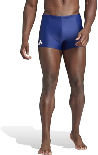 adidas Men's Solid Swim Boxers Badehose, Dark Blue/Blue Burst, 36 von adidas