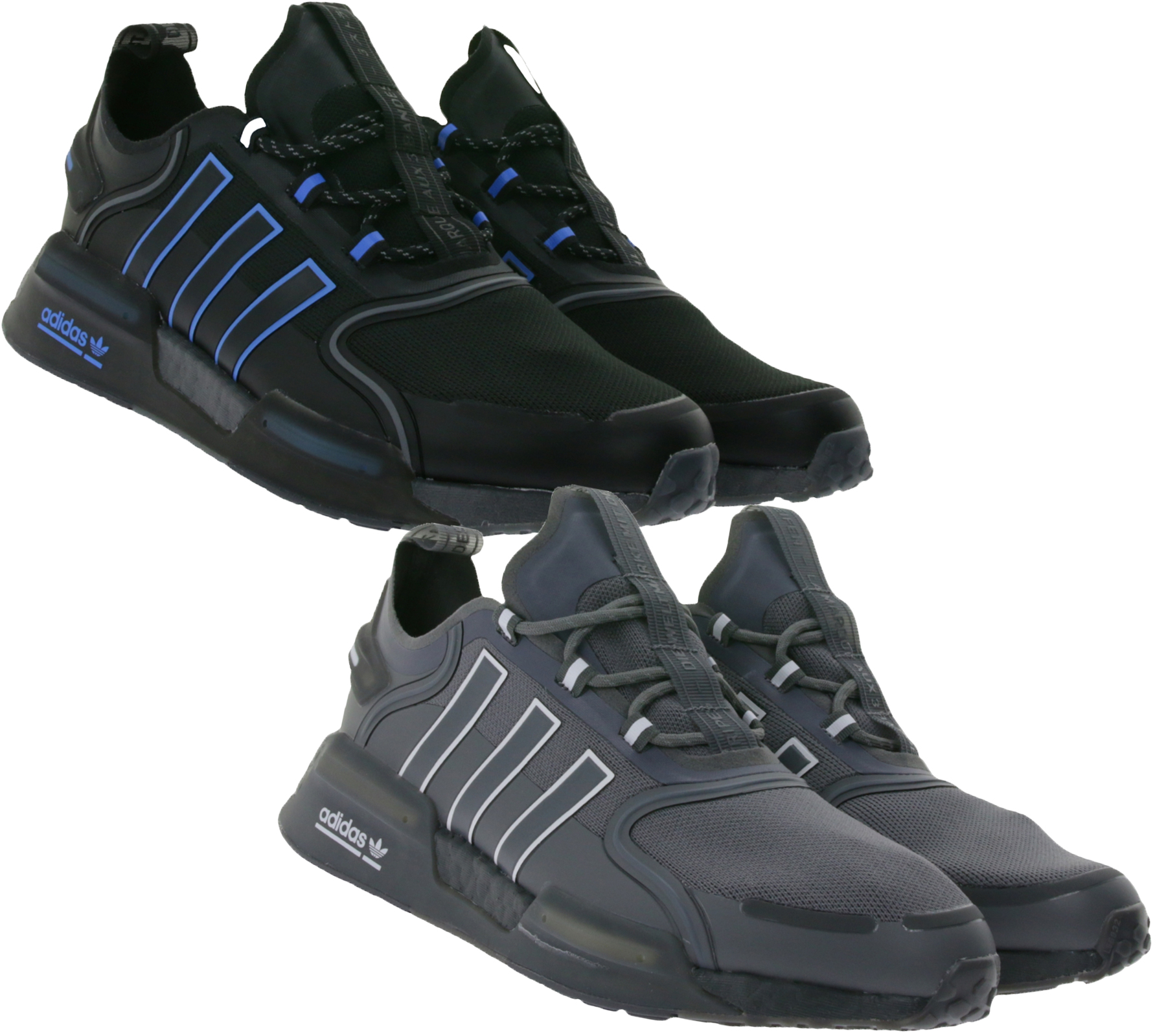 adidas NMD_V3 R1 Turnschuhe Sneaker Lauf-Schuhe für Damen und Herren mit BOOST Dämpfung Schwarz oder Grau von adidas