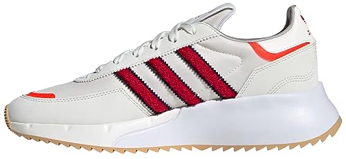 adidas Originals Herren Retropy F2 Sneaker, Weiß/Better Scarlet/Solar Red, 42.5 EU von adidas