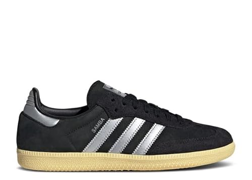 adidas Performance Herren Samba Classic Indoor Fußballschuh, Schwarz, mattes Silber, 7 US von adidas