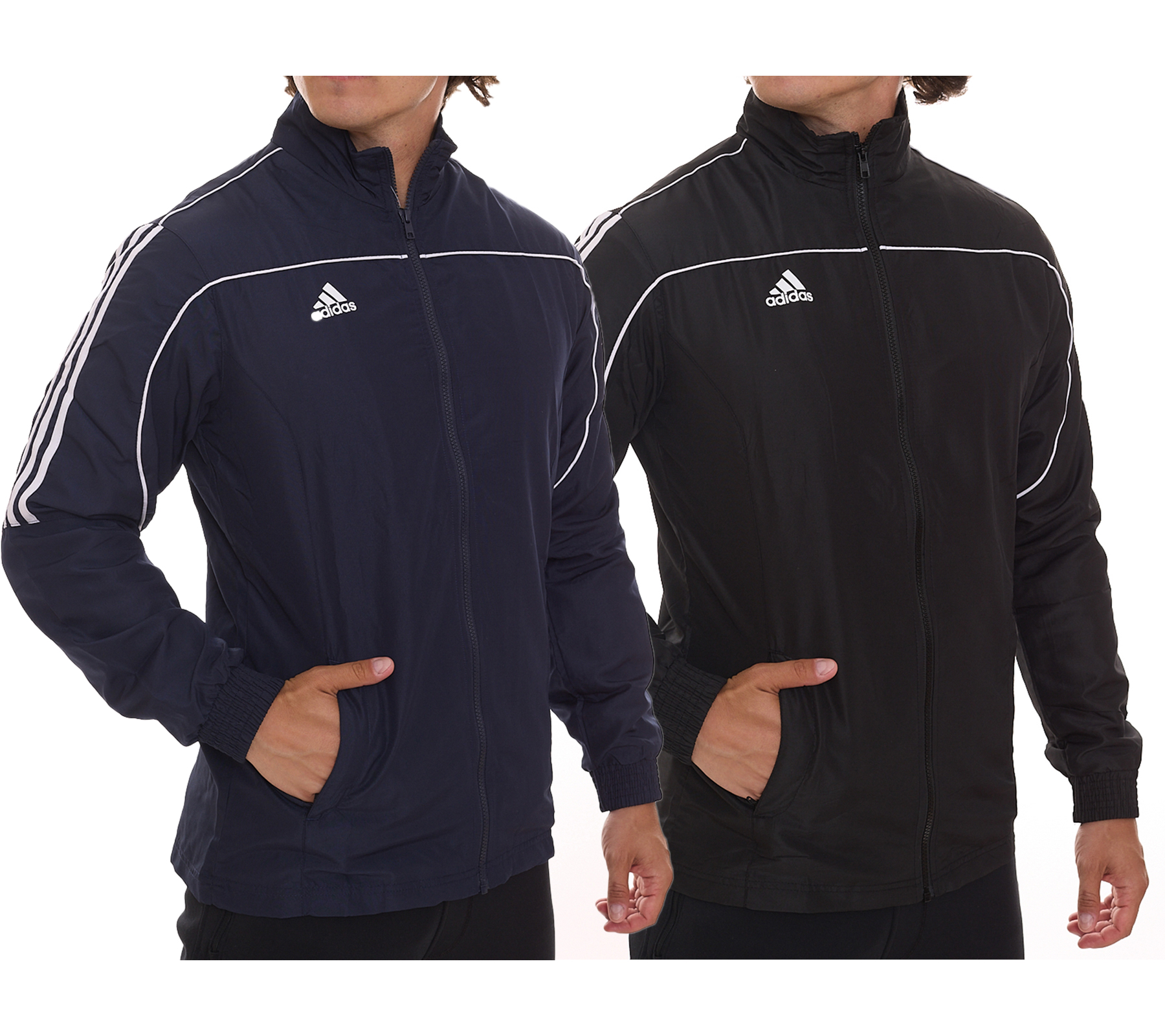 adidas Performance Herren Trainings-Jacke modische Sport-Jacke TR-40 Schwarz/Weiß oder Navy/Weiß von adidas