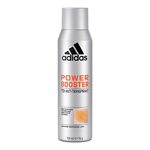 adidas Power Booster Anti-Transpirant Deo Roll-On für ihn, 72 Stunden trockene Frische, aromatisch-holziger Duft, 150 ml von adidas