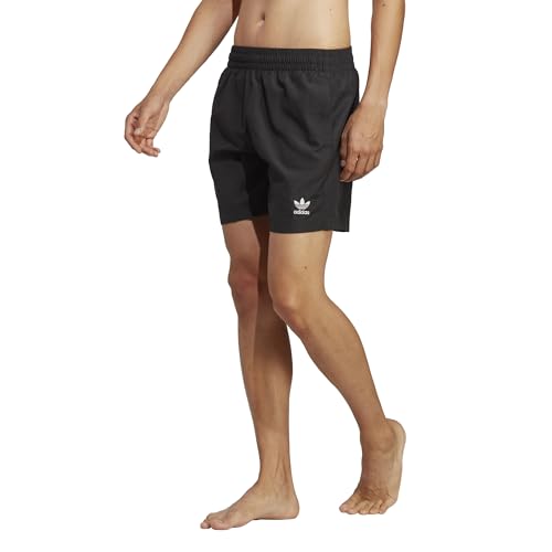 adidas Solid Badeshorts Badehosen (DE/NL/SE/PL, Alphanumerisch, XXL, Regular, Regular, Black/White) von adidas