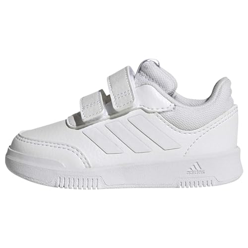 adidas Unisex Baby Tensaur Hook and Loop Shoes Sneaker, FTWR White/FTWR White/Grey one, 24 EU von adidas