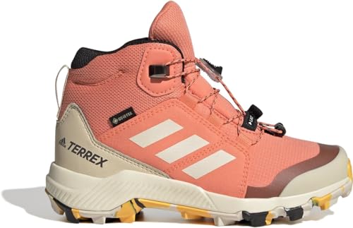 adidas Unisex Kinder Terrex Mid GORE-TEX Sneakers, Coral Fusion/Wonder White/Core Black, 38 EU von adidas