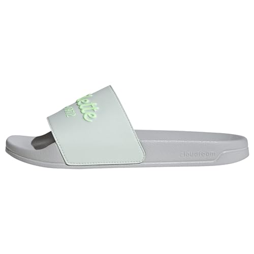 adidas Unisex Adilette Dusche Rutschen, Crystal Jade Green Spark Grey Two, 48 2/3 EU von adidas