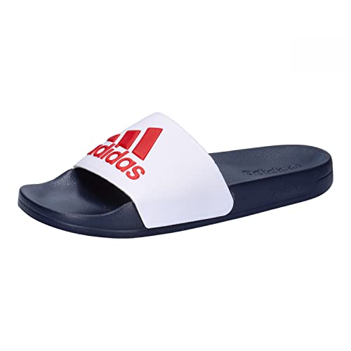 adidas Adilette Shower Slides Unisex Schiebe-Sandalen , Cloud White Scarlet Victory Blue, 46 EU adidas Adilette Shower Slides Unisex Schiebe-Sandalen , Cloud White Scarlet Victory Blue, 46 EU von adidas
