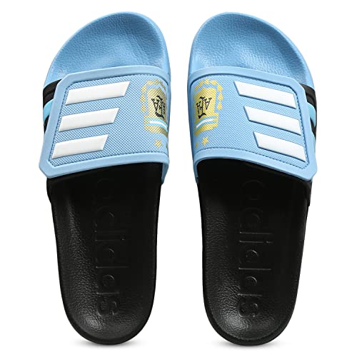 adidas Unisex Adilette TND Slides, CBLACK/FTWWHT/LtBlue, 47 EU von adidas