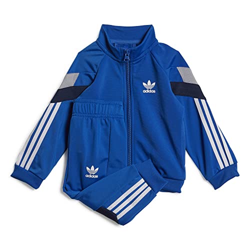 adidas Unisex Baby Tracksuit Gymnastikanzug, Blau/Grau/Weiß, 9-12 Monate adidas Unisex Baby Tracksuit Gymnastikanzug, Blau/Grau/Weiß, 9-12 Monate von adidas