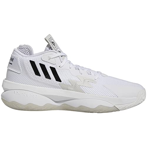 adidas Unisex Dame 8 Basketball Shoe, White/Black/Grey, 5 US Men von adidas