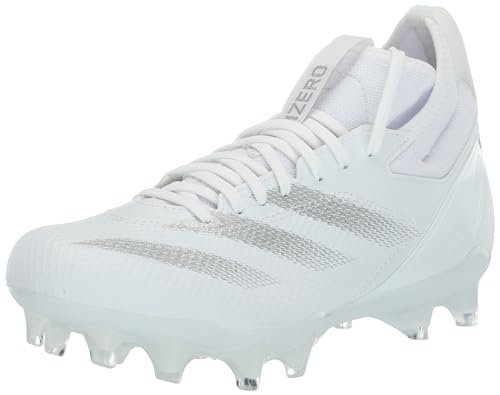 adidas Unisex-Erwachsene Adizero Impact Fußball-Sneaker, Weiß/Silber Metallic/Weiß, 14,5 Damen/13,5 Herren von adidas