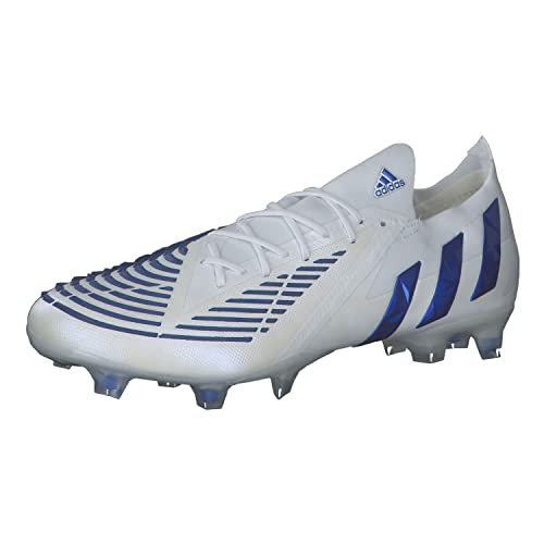 adidas Unisex Predator Edge.1 L FG Soccer Shoe, Cloud White/Hi-Res Blue/Cloud White, 40 EU von adidas