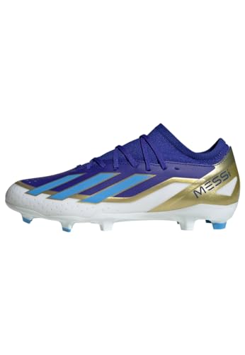 adidas Unisex X Crazyfast.3 Fg Messi Sneaker, Dark Blue/Silver Met./Semi Flash Aqua, 46 2/3 EU von adidas