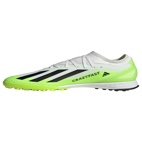 adidas X Crazyfast.3 Turf Sneaker für Erwachsene, unisex, Cloud White-core Black-lucid Lemon, 13 US Women/12 US Men von adidas