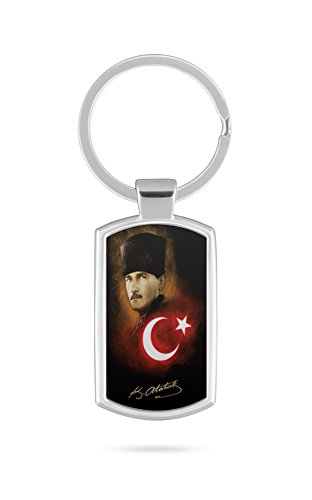 Schlüsselanhänger mit Gravur Wunschtext Name Atatürk Türkiye 2 von aina
