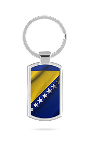 Schlüsselanhänger mit Gravur Wunschtext Name Bosnien BIH 1 von aina