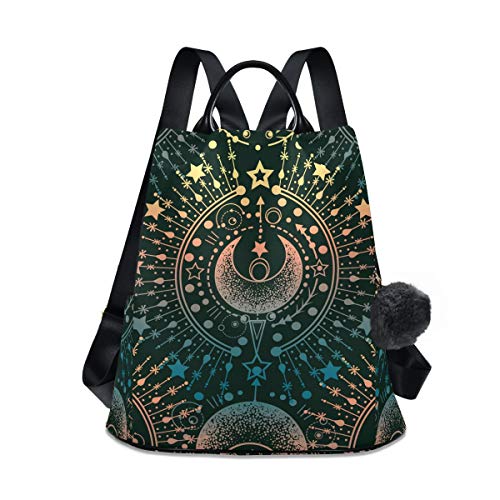 ALAZA Moon & Star Alchemy Magical Rucksack börse für Frauen Anti Diebstahl Mode Rucksack Schultertasche von alaza
