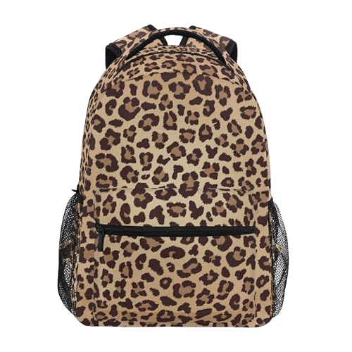 Kinder-Rucksack, Schultasche, große Kapazität, Schüler, Büchertasche, Rucksack für Jungen, Mädchen, Erwachsene, Teenager, Leopard 098, Einheitsgröße, Kinderrucksack von alaza