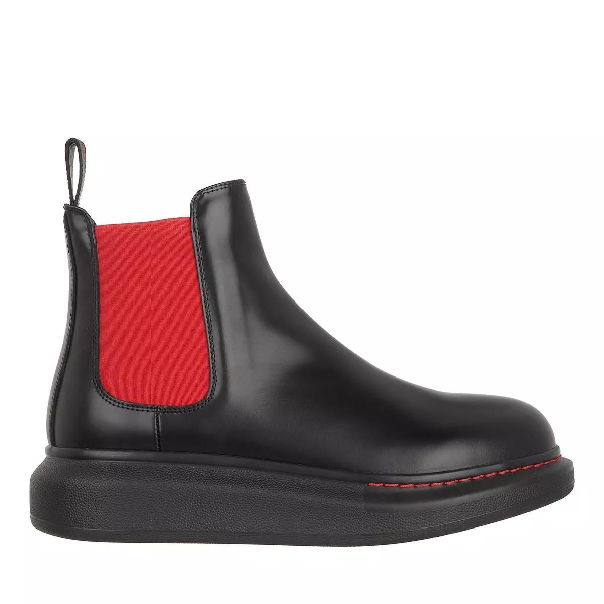 Alexander McQueen Boots & Stiefeletten - Chelsea Boots Leather - Gr. 38 (EU) - in Rot - für Damen von alexander mcqueen