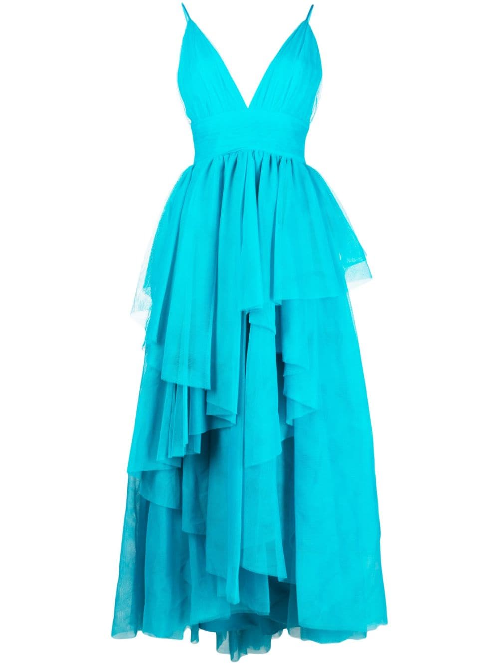 alice + olivia Stufenkleid mit Tüll - Blau von alice + olivia