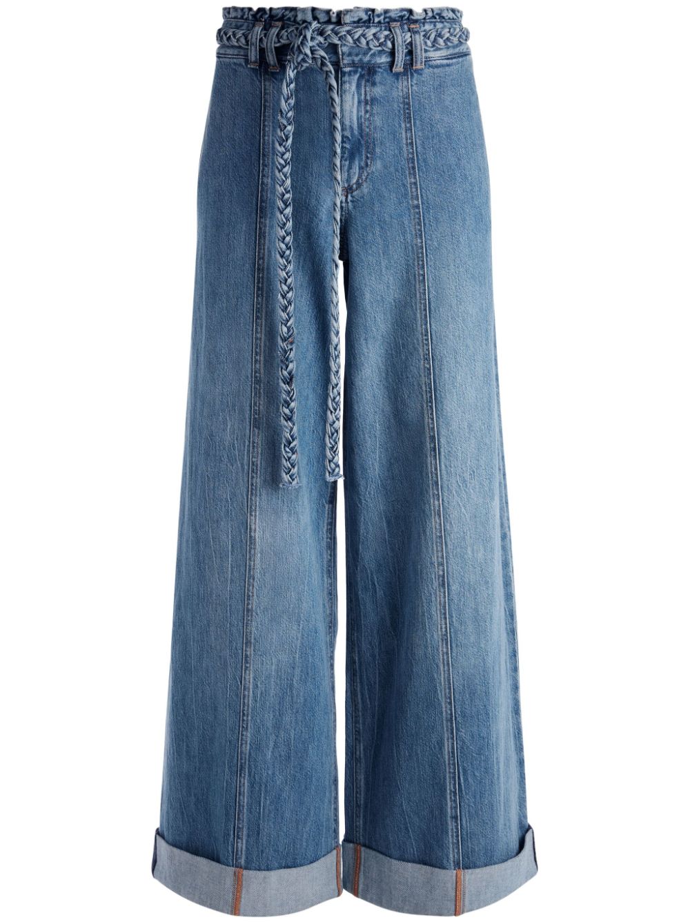 alice + olivia Harriet Jeans mit weitem Bein - Blau von alice + olivia