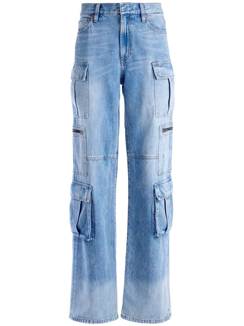 alice + olivia Jeans mit aufgesetzten Taschen - Blau von alice + olivia