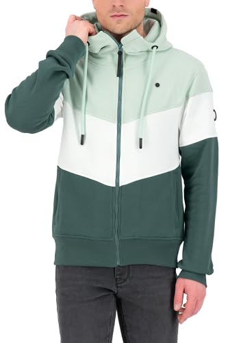 ALIFE AND KICKIN SimonAK A Hooded Sweat Jacket Herren Kapuzensweatjacke, Sweatjacke sage leaf XXL von alife & kickin