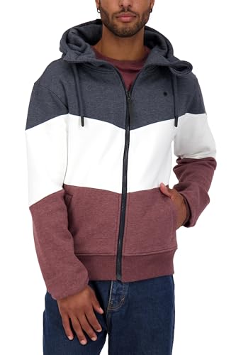 ALIFE AND KICKIN SimonAK A Sweat Jacket Herren Kapuzensweatjacke, Sweatjacke dark cherry melange XL von alife & kickin