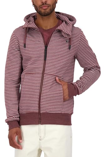 ALIFE AND KICKIN TrasherAK Z Sweat Jacket Herren Kapuzensweatjacke, Sweatjacke dark cherry melange XL von alife & kickin