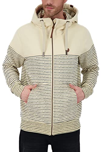 ALIFE and Kickin HurricaneAK B Sweatjacket Herren Kapuzensweatjacke, Sweatjacke Creme Melange L von alife & kickin