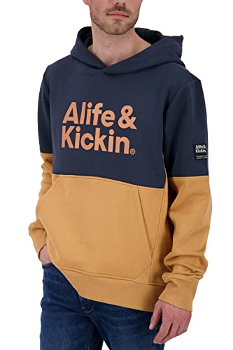 ALIFE and Kickin OwenAK Sweat Herren Kapuzensweatshirt, Sweatshirt Marine XL von alife & kickin