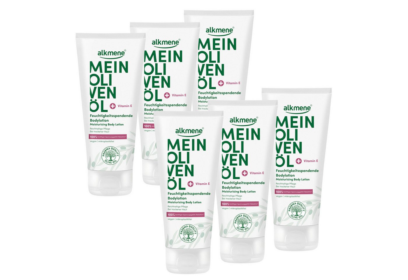alkmene Bodylotion Bodylotion für trockene Haut 1200 ml, Damen & Herren, Olivenöl, 6-tlg. alkmene Bodylotion Bodylotion für trockene Haut 1200 ml, Damen & Herren, Olivenöl, 6-tlg. von alkmene