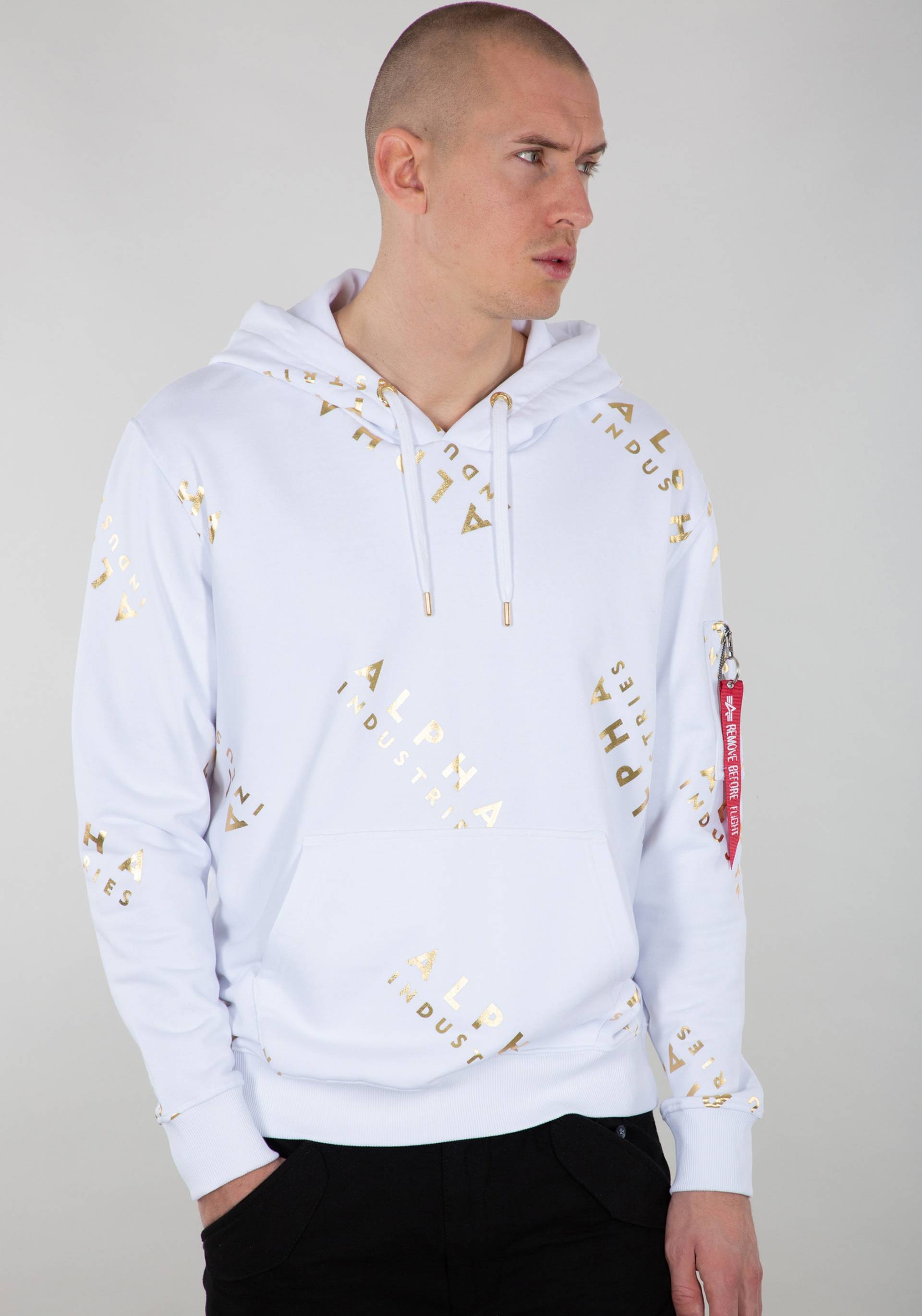 Alpha Industries Hoodie "ALPHA INDUSTRIES Men - Hoodies AOP Hoody Foil Print" von alpha industries