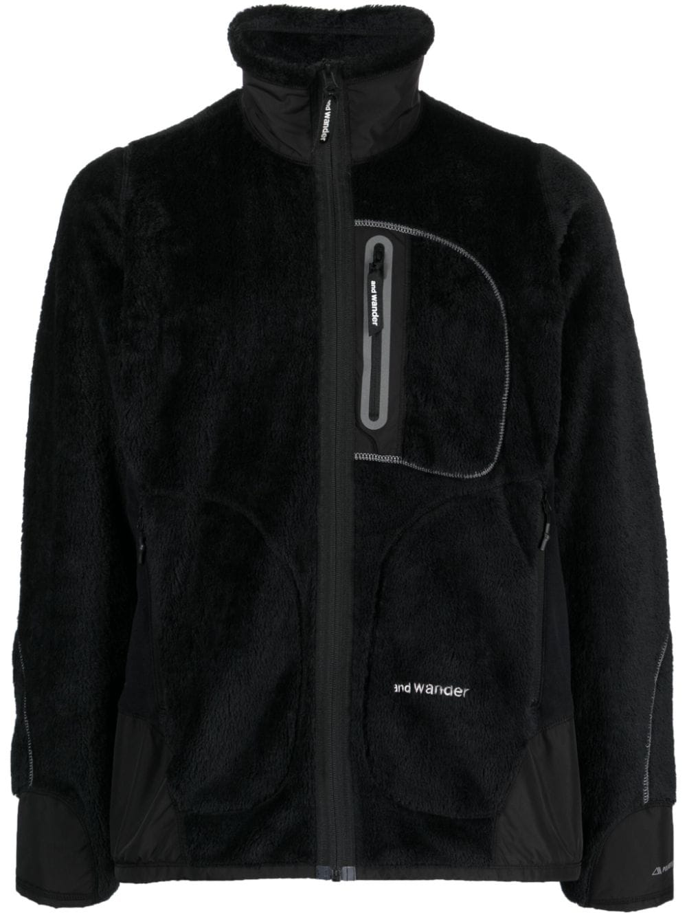 and Wander Bomberjacke aus Fleece - Schwarz von and Wander