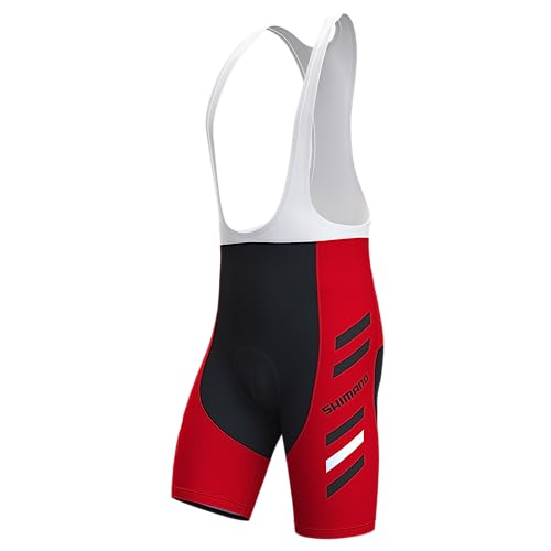 assocauicy Fahrrad TräGerhose Bib Shorts Herren,Anti-Rutsch Radlerhose Gepolstert Schnell Trocknend Atmungsaktiv Mit Taschen von assocauicy