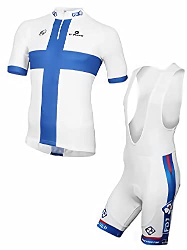 assocauicy Herren Kurzarm Fahrrad Trikot Set,Atmungsaktiv Schnell Trocknend Radtrikot Mit 4d Gel Gepolsterten Shorts Fahrradbekleidung Set FüR MTB von assocauicy